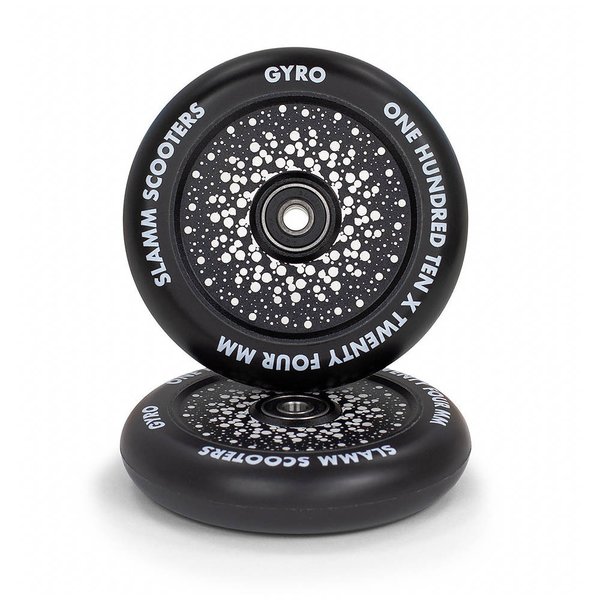 Slamm 110mm Gyro Hollow Core Wheels Black