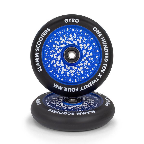 Slamm 110mm Gyro Hollow Core Wheels Blue